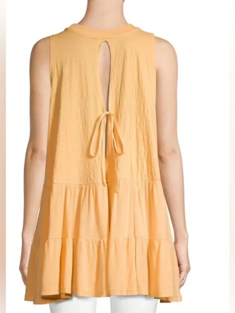 FREE PEOPLE - Right On Time Orange Tunic - Large